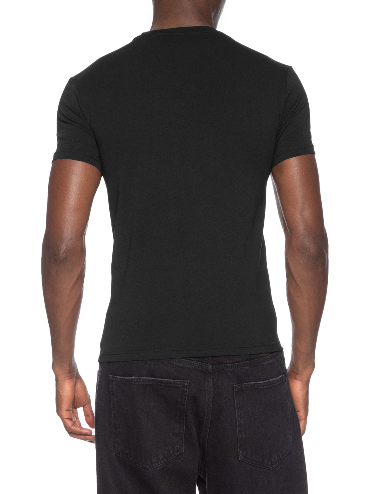 Camiseta Masculina Pijama Mc Parte Alta Sleeve Preto Emporio Armani Bodywear