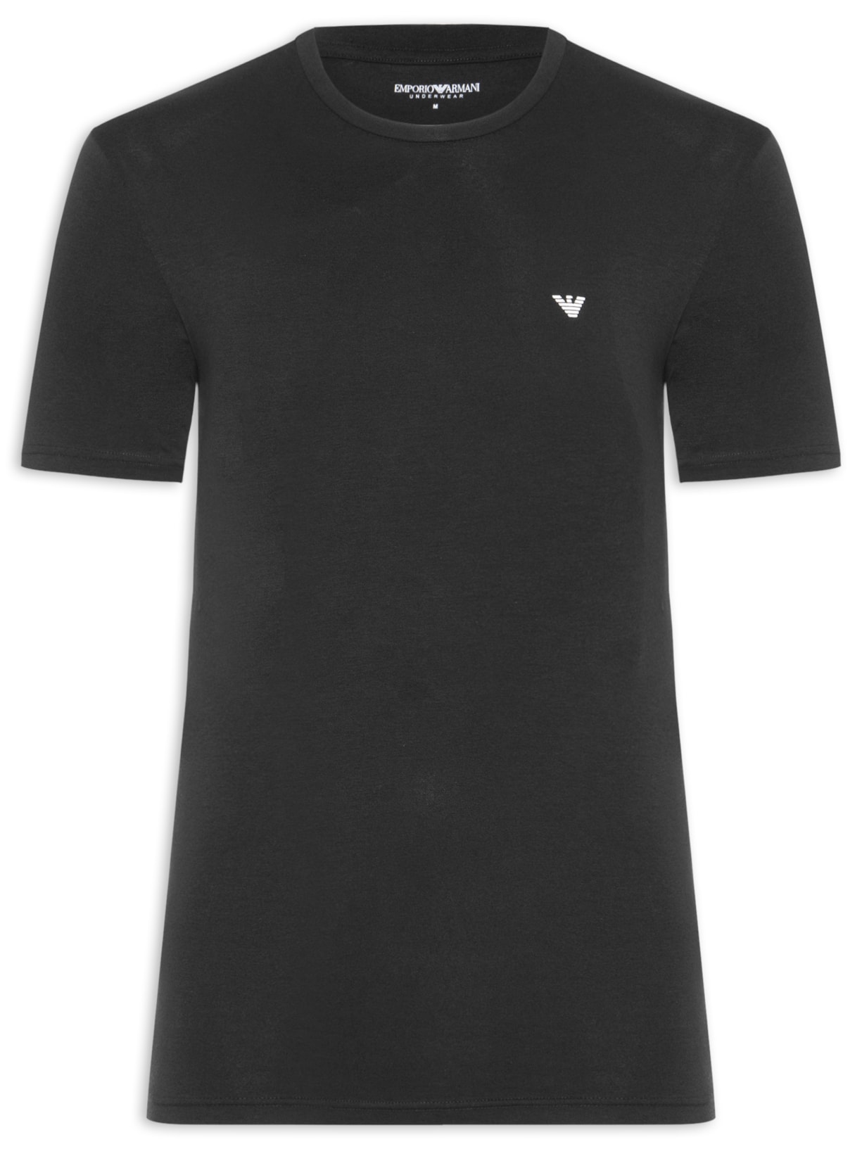 Camiseta Masculina Pijama Mc Preto Emporio Armani Bodywear