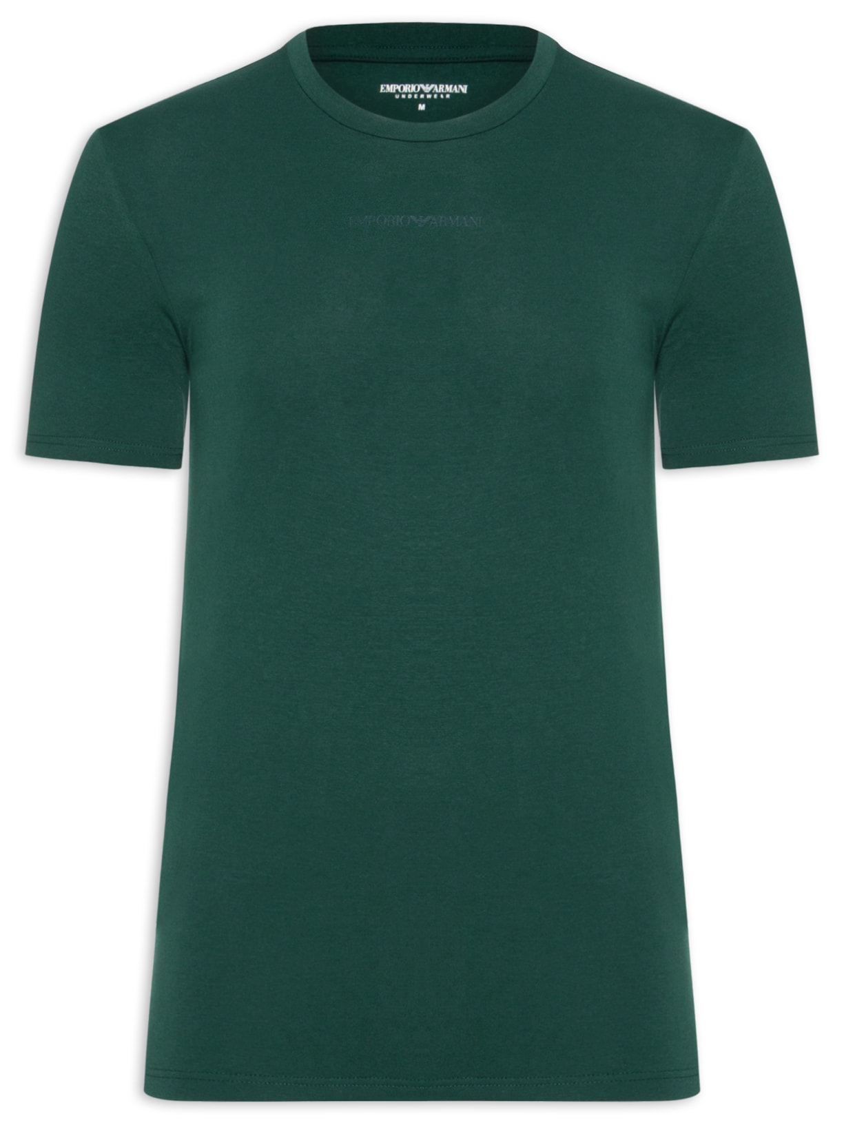 Camiseta Masculina Pijama Mc Sleeve Parte Alta Verde Emporio Armani Bodywear