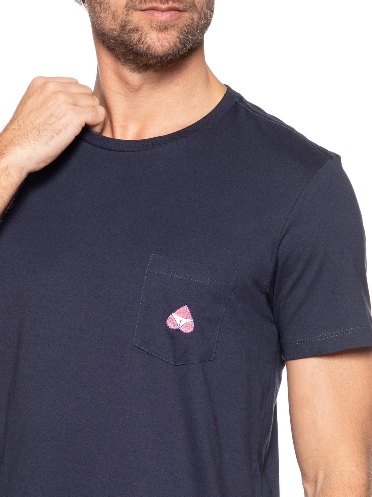 Camiseta Masculina Pima Azul Parioca
