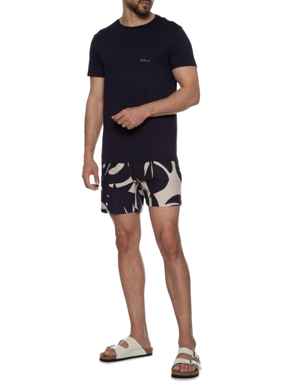 Camiseta Masculina Pima Basic Azul Richards