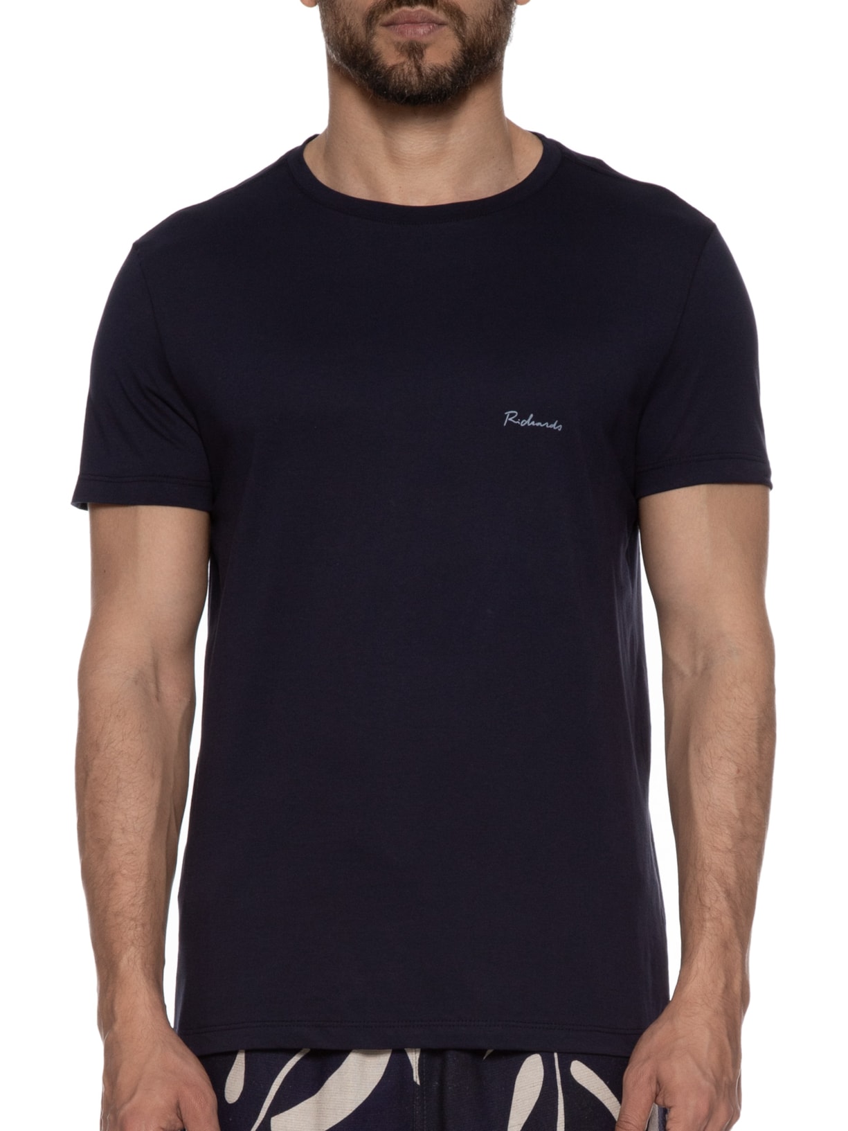 Camiseta Masculina Pima Basic Azul Richards