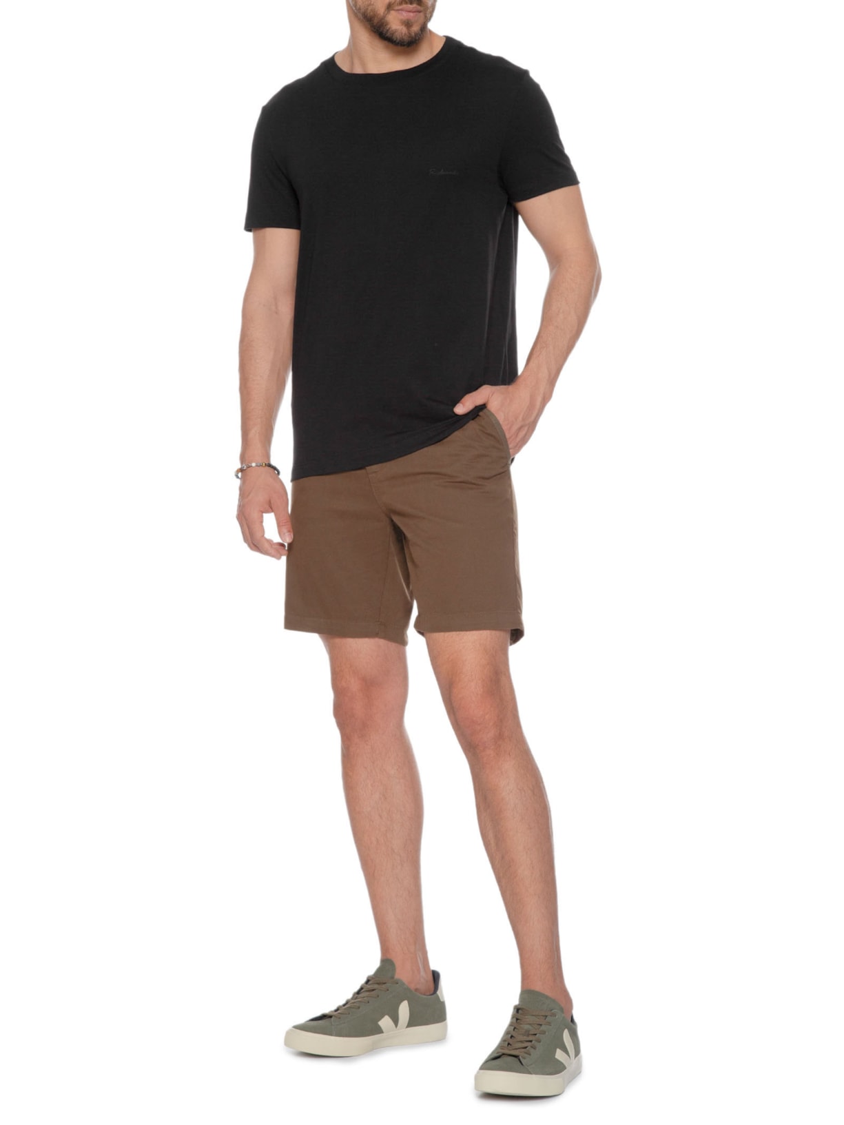 Camiseta Masculina Pima Basic Preto Richards