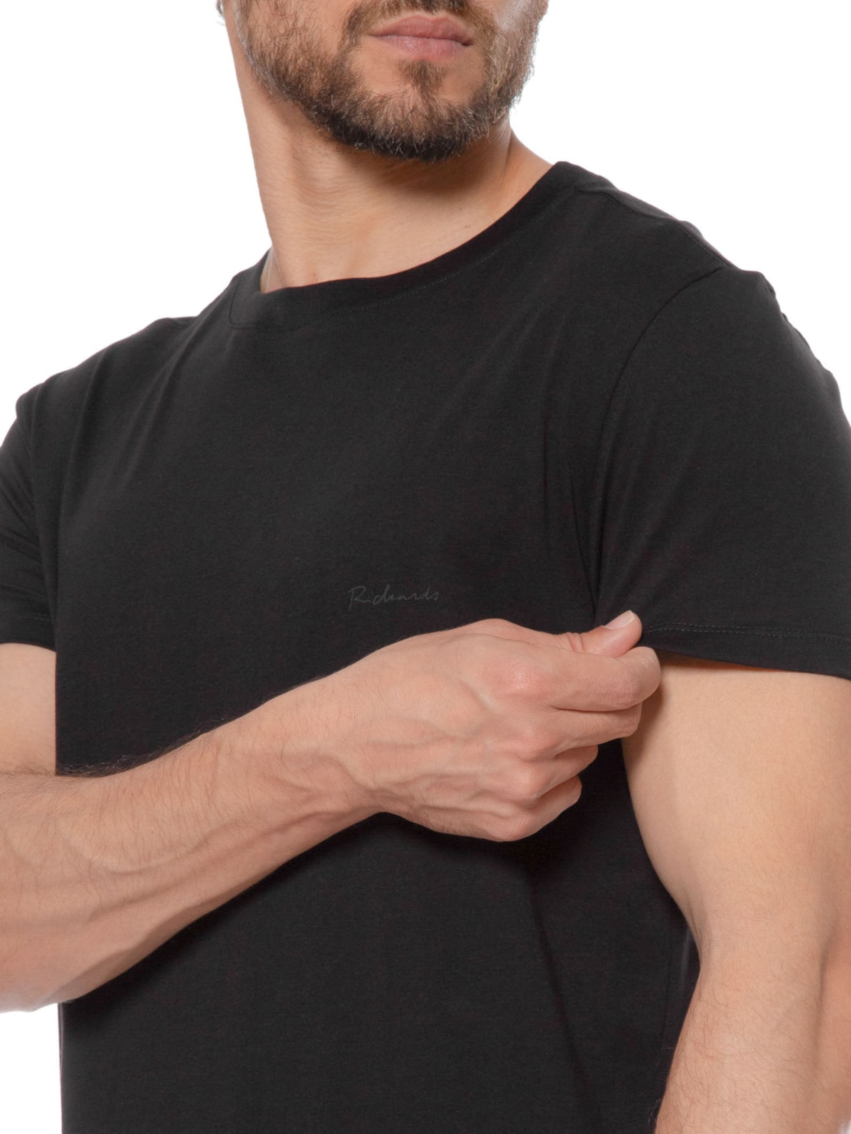 Camiseta Masculina Pima Basic Preto Richards