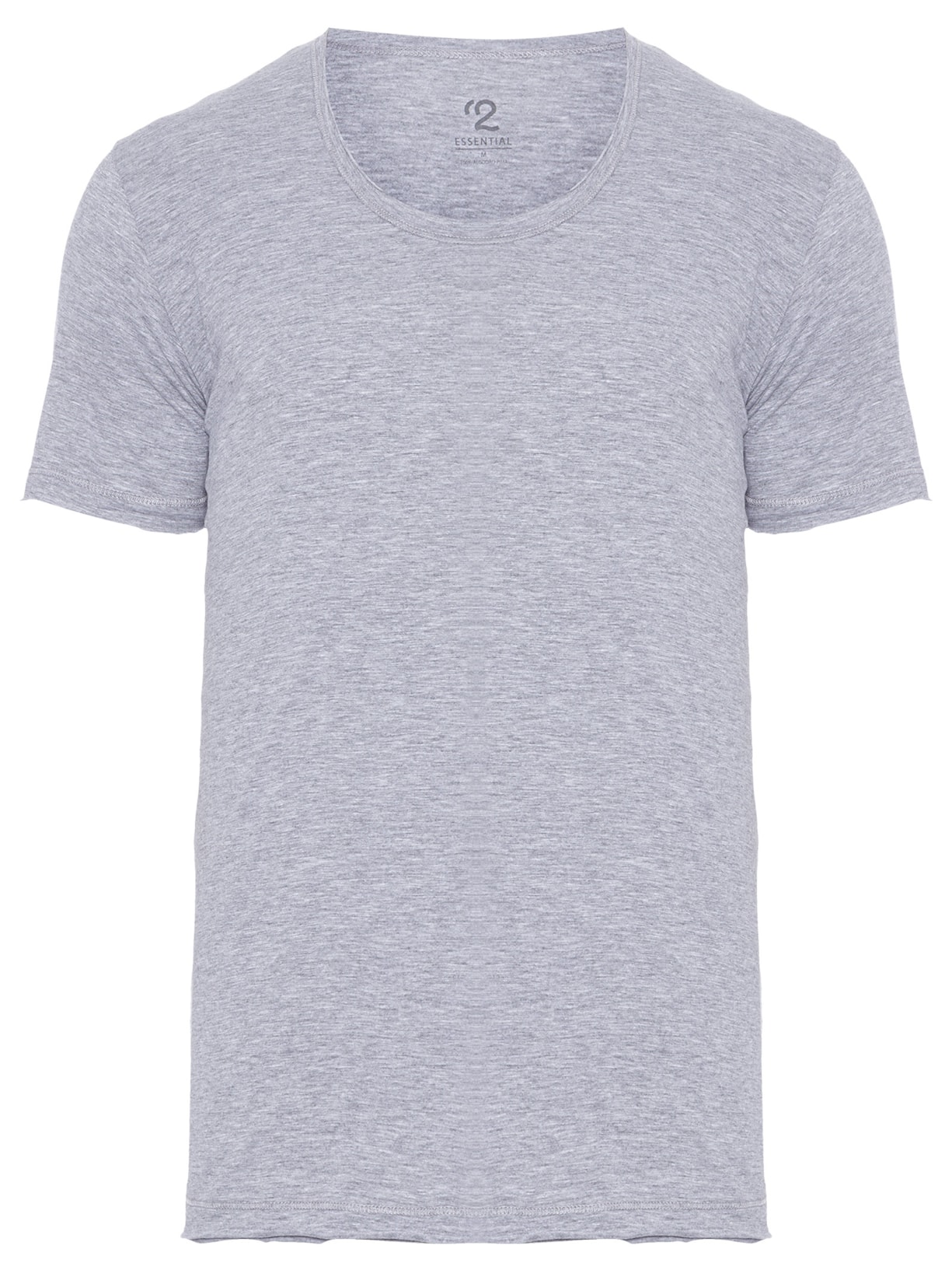Camiseta Masculina Pima Berlim Acabamento A Fio Regular Fit - Cinza