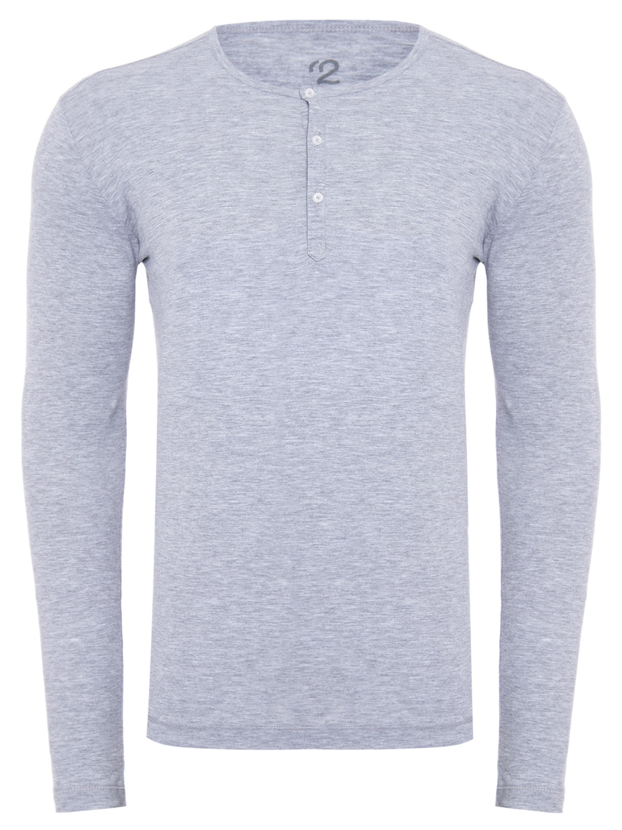 Camiseta Masculina Pima Berlim Botões Slim Fit - Cinza