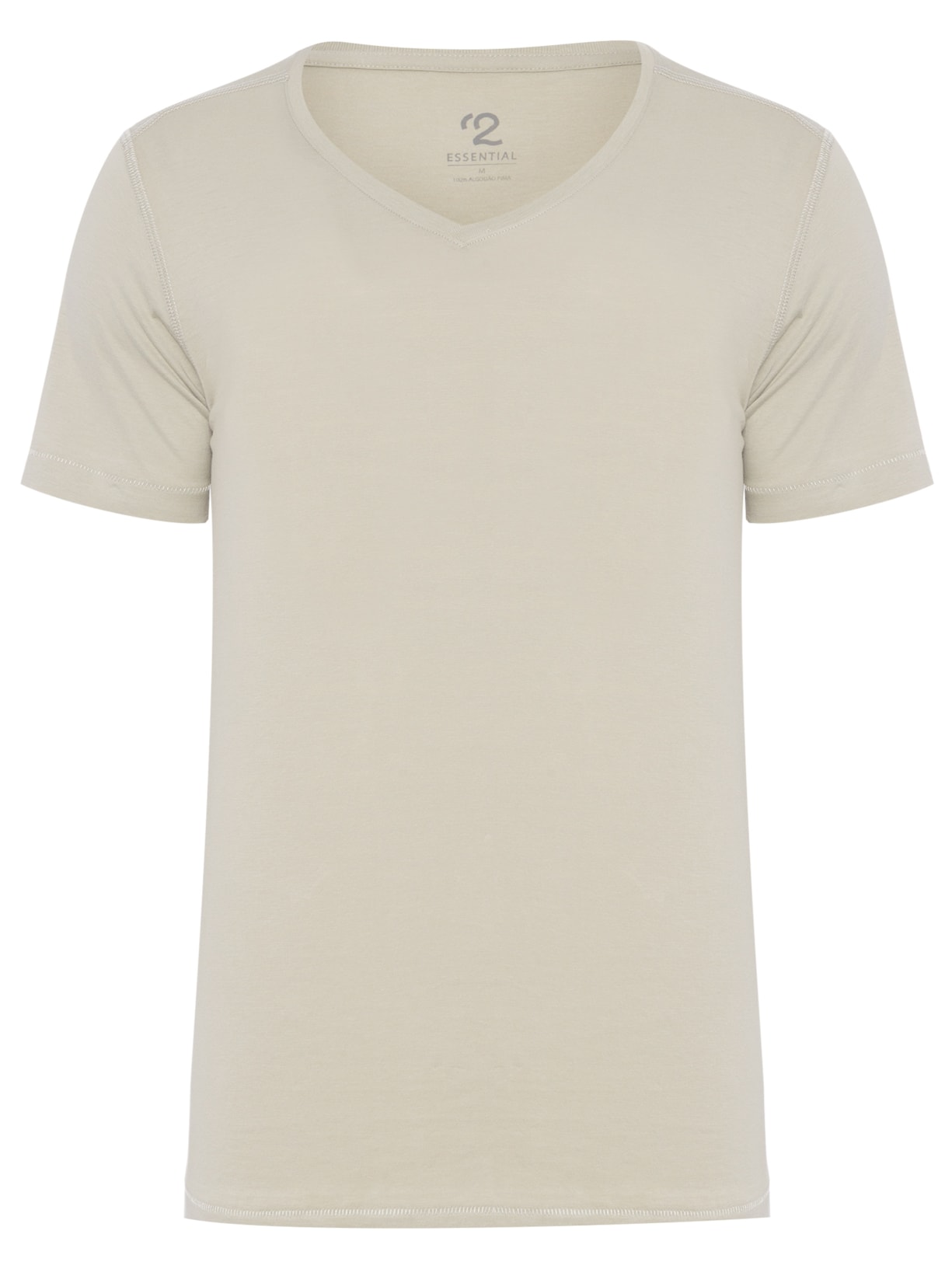Camiseta Masculina Pima Berlim Decote V Regular Fit - Verde