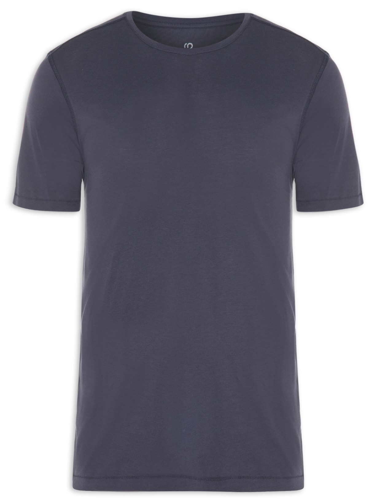 Camiseta Masculina Pima Berlim Gola Careca Manga Curta Regular Fit - Azul