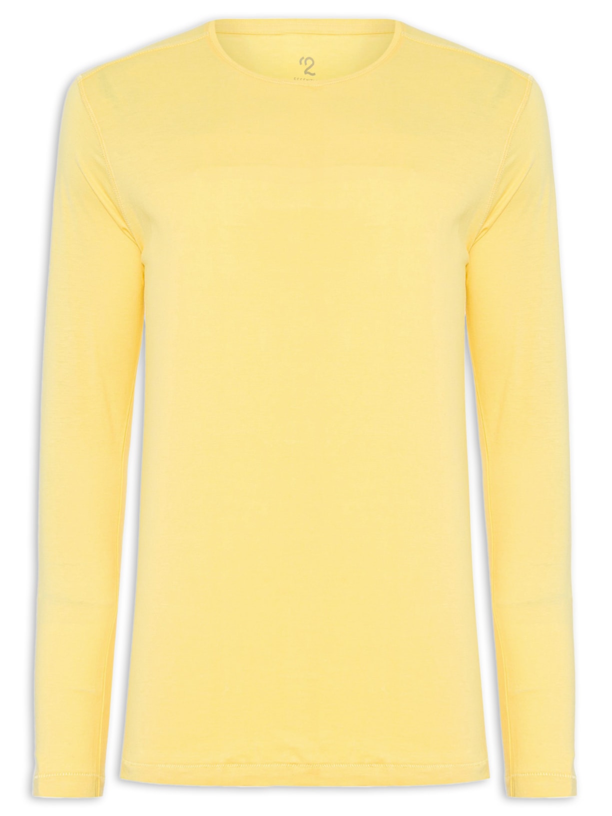 Camiseta Masculina Pima Berlim Gola Careca Regular Fit - Amarelo