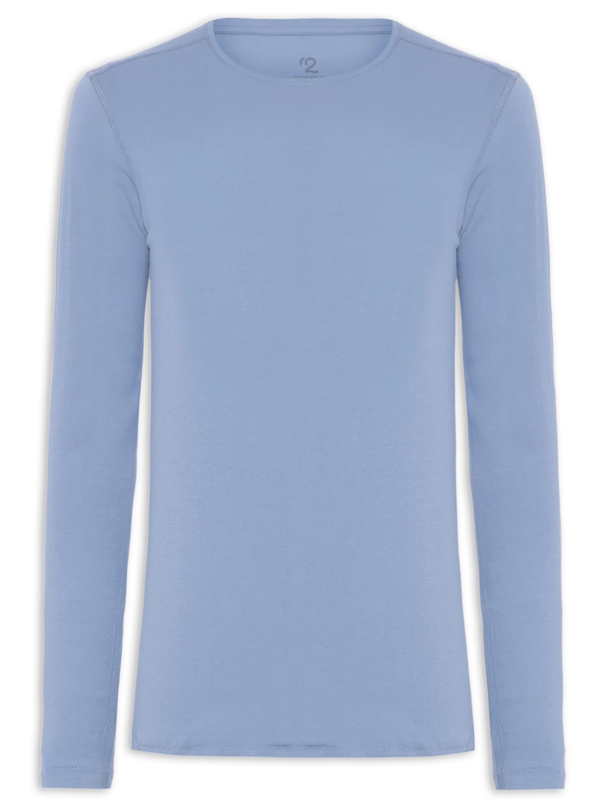 Camiseta Masculina Pima Berlim Gola Careca Regular Fit Azul '2 Essential