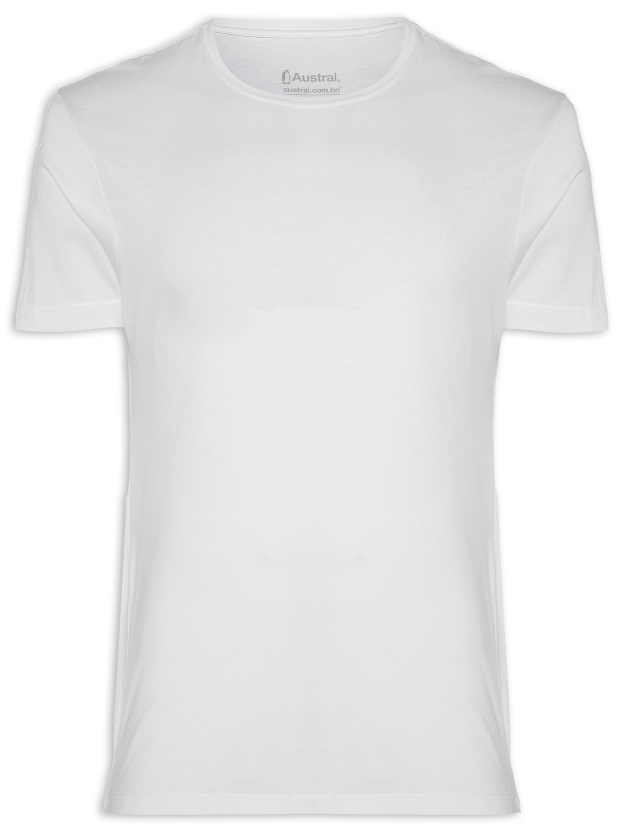 Camiseta Masculina Pima Branco Austral