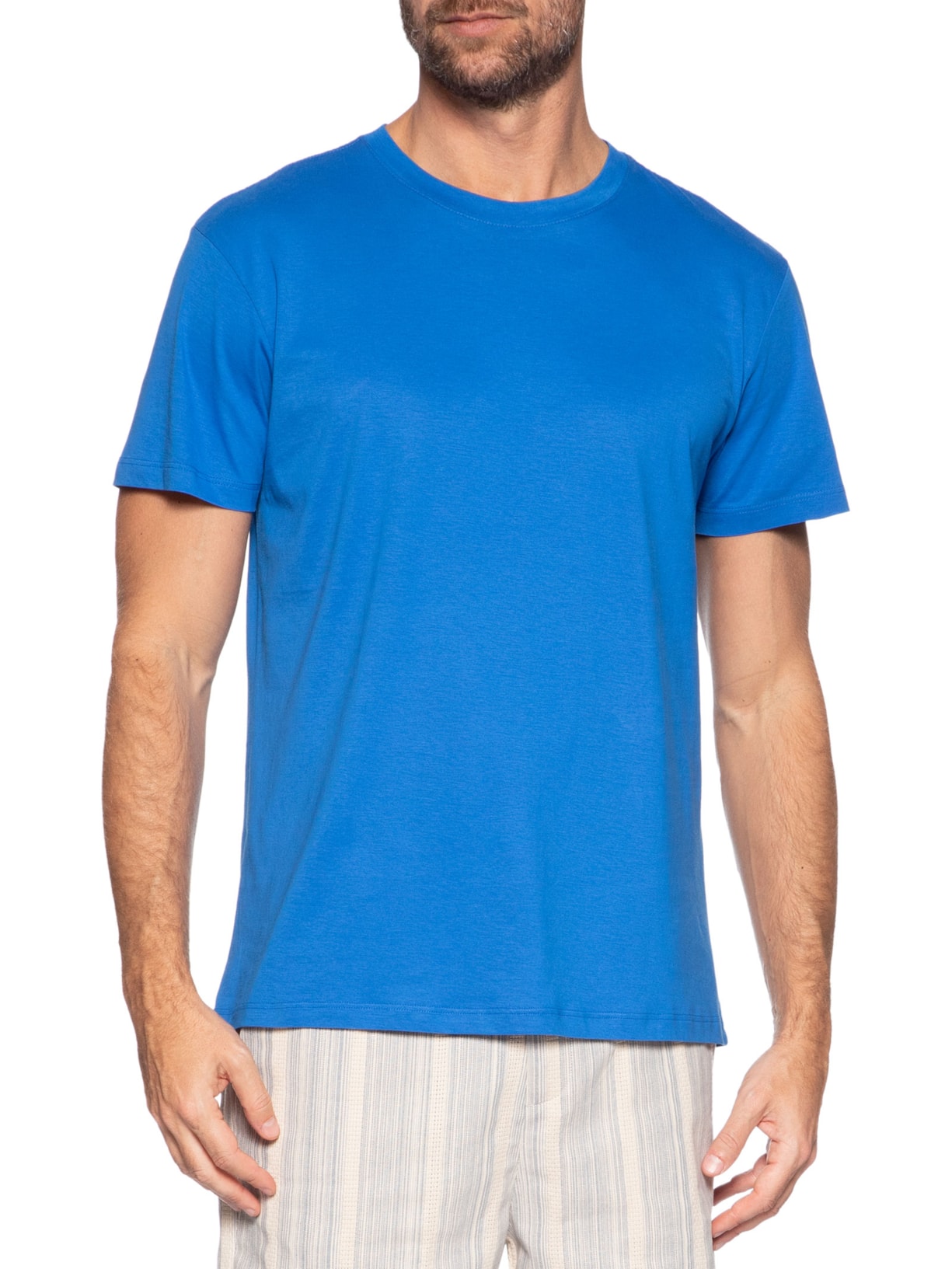 Camiseta Masculina Pima Cores Co Azul Reserva