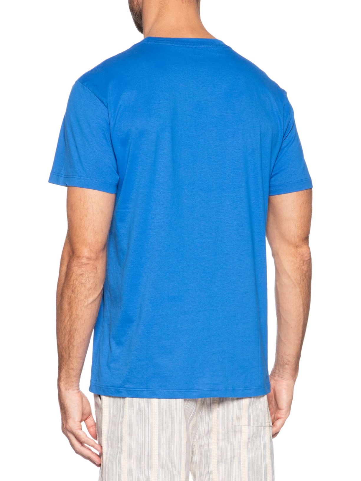 Camiseta Masculina Pima Cores Co Azul Reserva