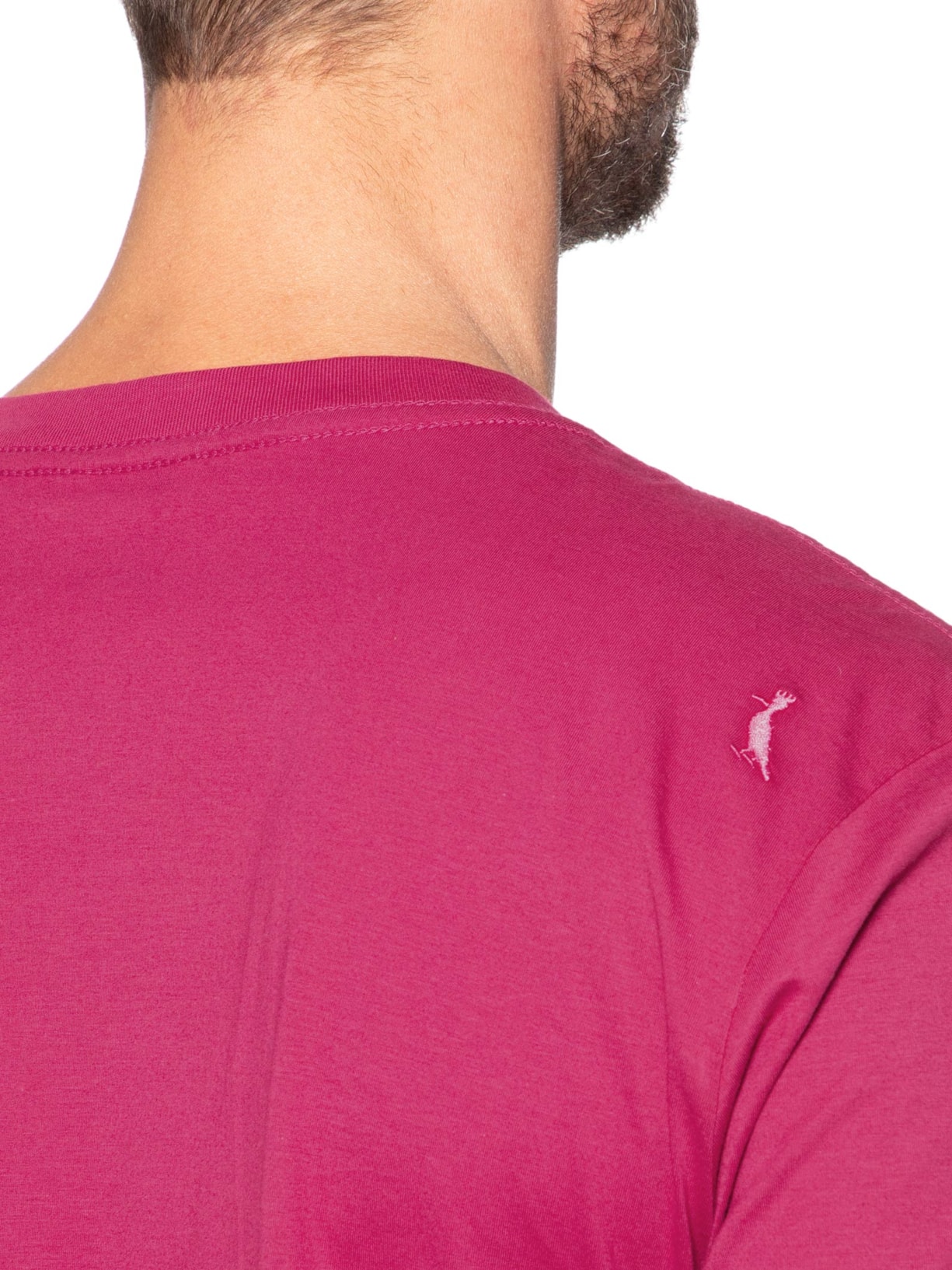 Camiseta Masculina Pima Cores Co Rosa Reserva