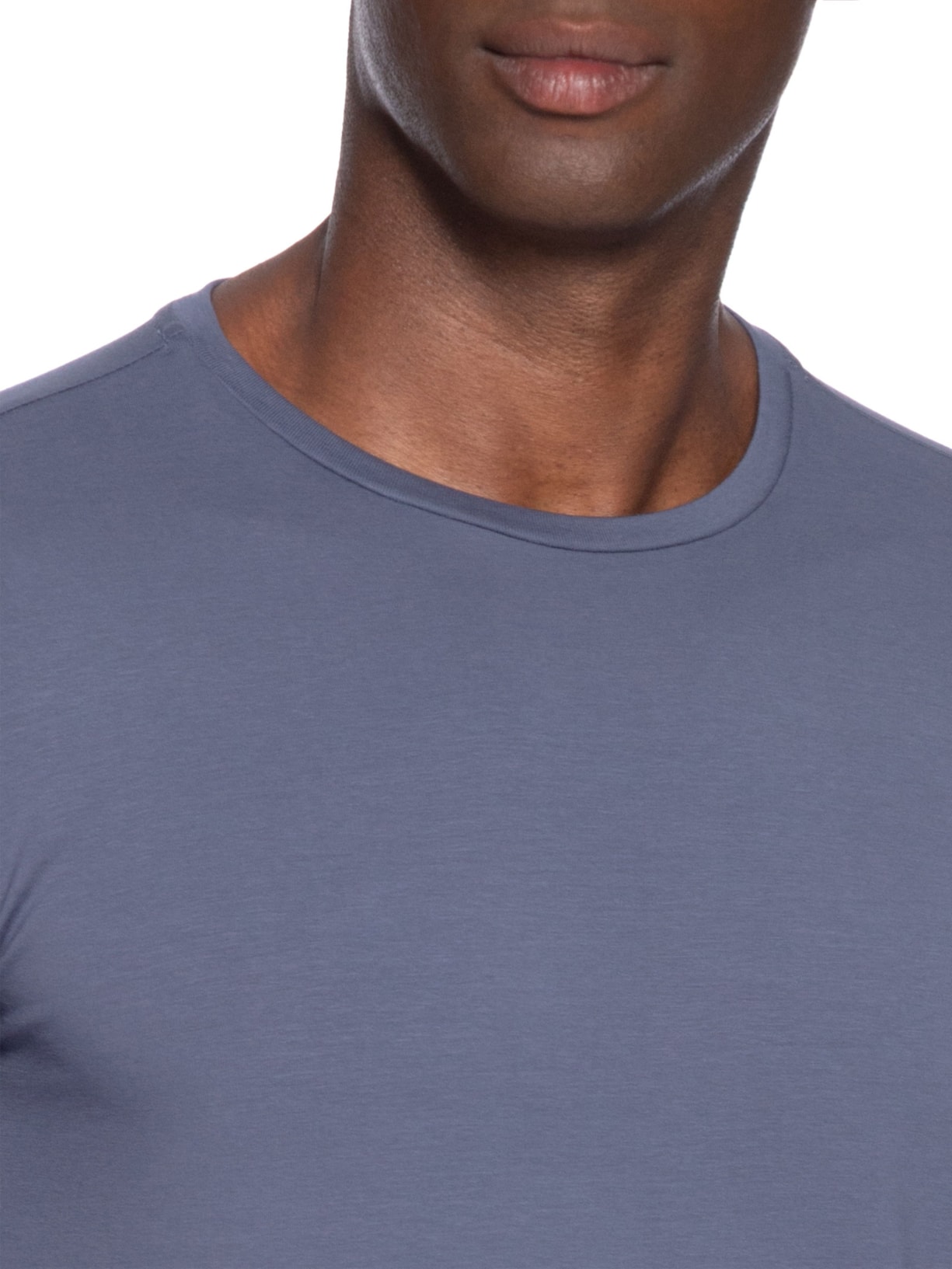 Camiseta Masculina Pima Cotton 50 Manga Curta Azul Paramount Alfaiataria