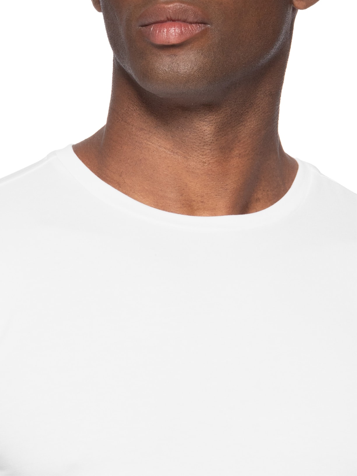 Camiseta Masculina Pima Cotton 50 Manga Curta Branco Paramount Alfaiataria