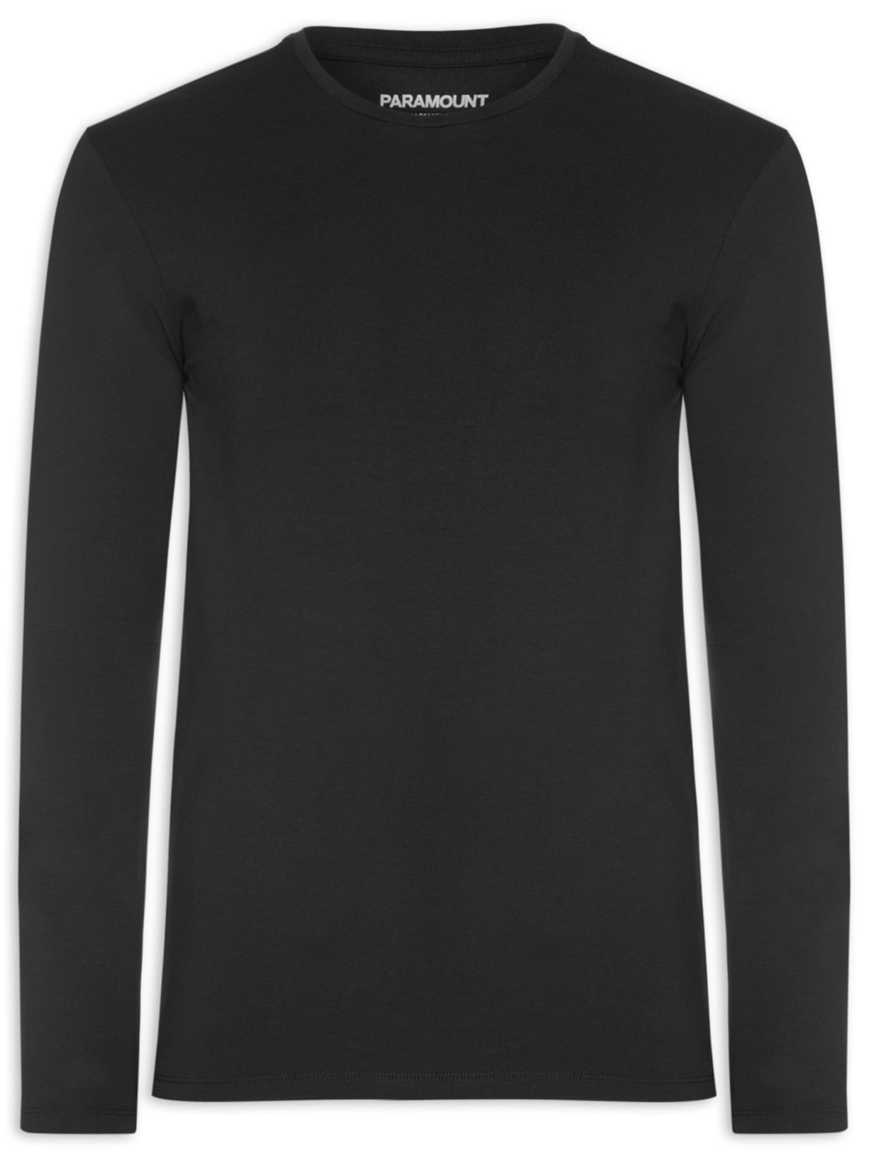 Camiseta Masculina Pima Cotton 50 Manga Longa - Preto