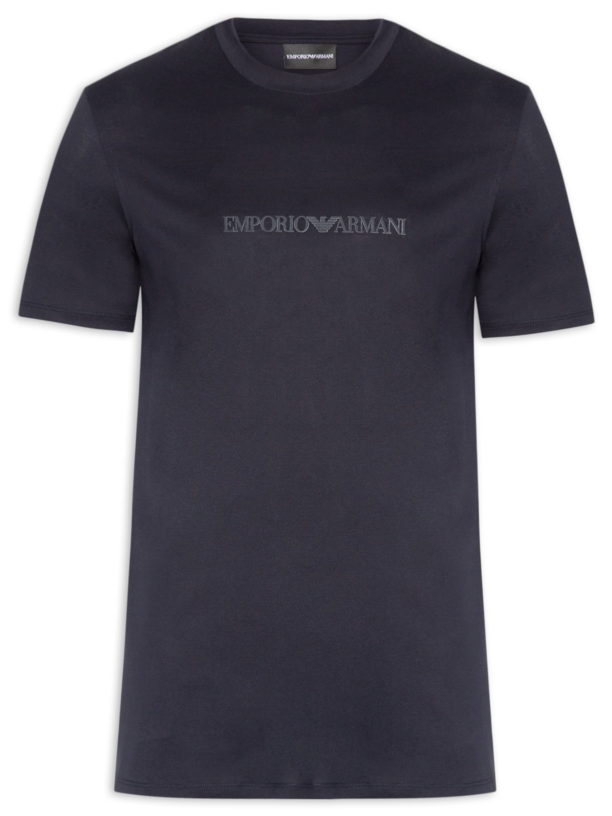 Camiseta Masculina Pima EA Logo 16 CM Basic Best Seller Azul Emporio Armani