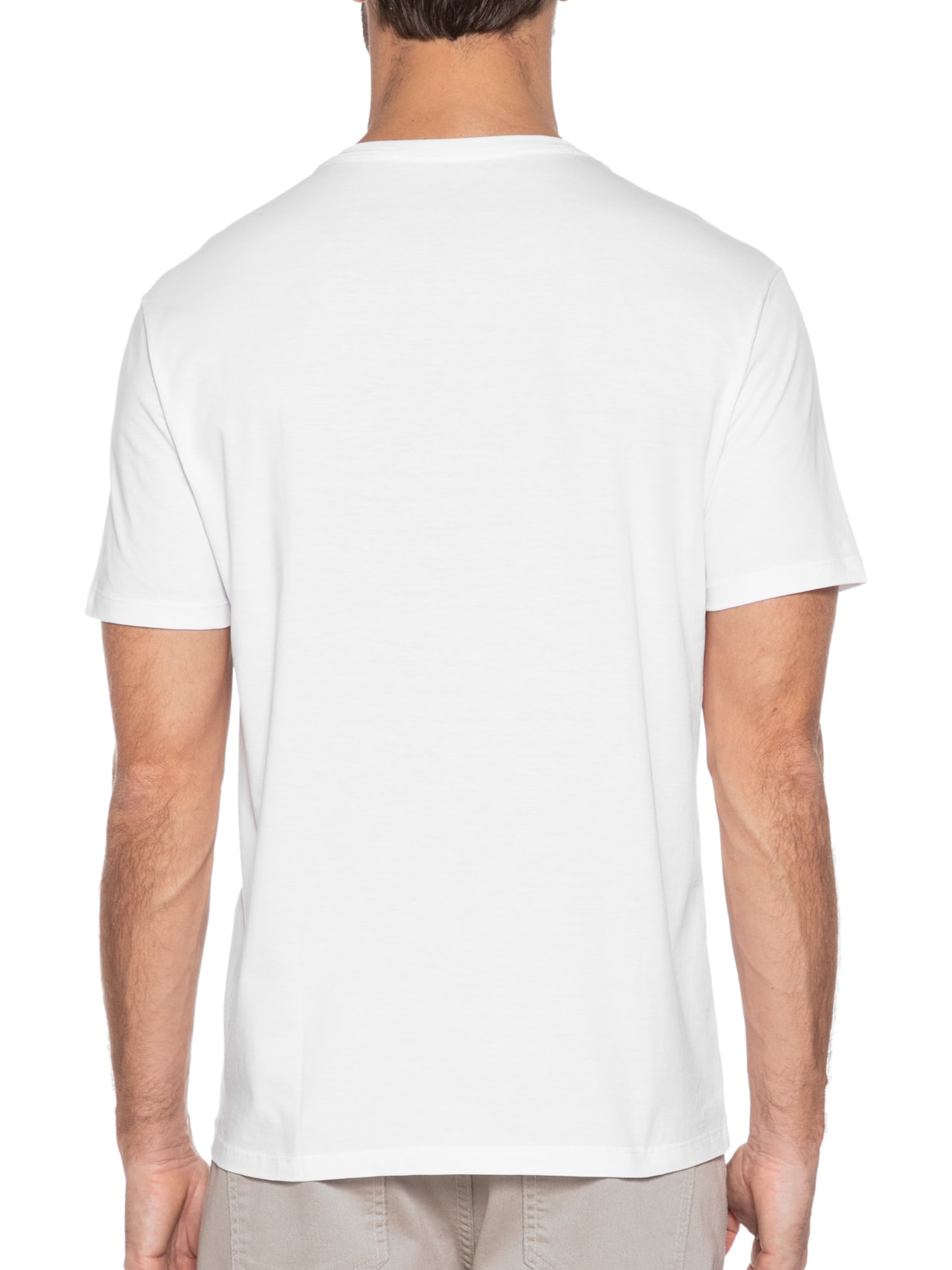 Camiseta Masculina Pima Gola Careca Branco Oficina Reserva