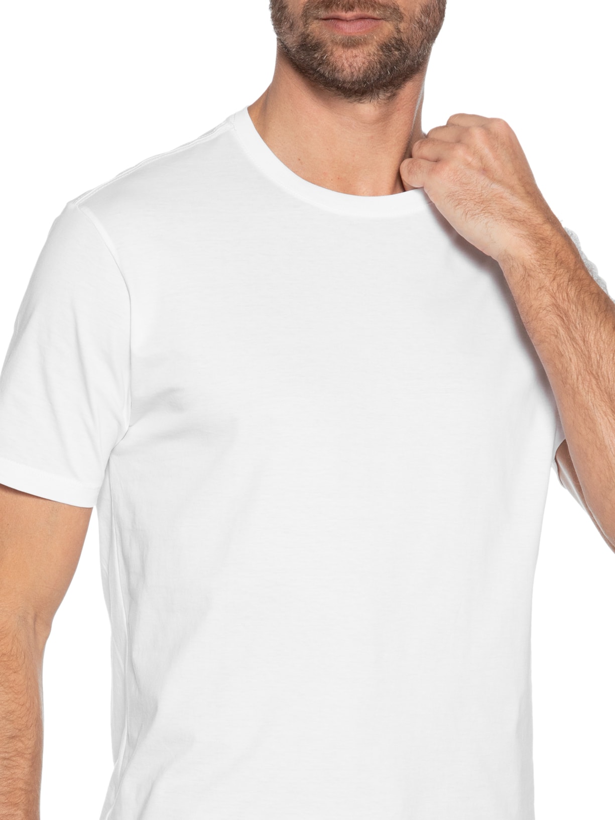 Camiseta Masculina Pima Gola Careca Branco Oficina Reserva