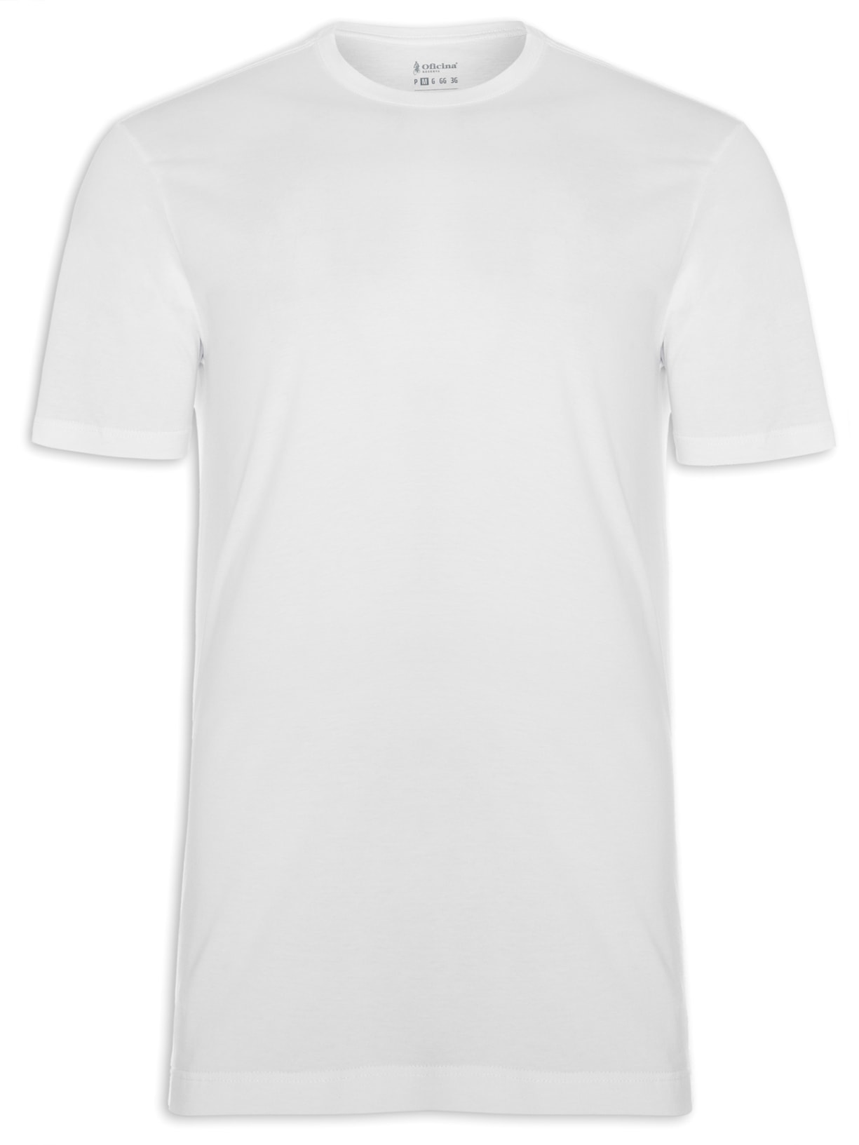 Camiseta Masculina Pima Gola Careca Branco Oficina Reserva