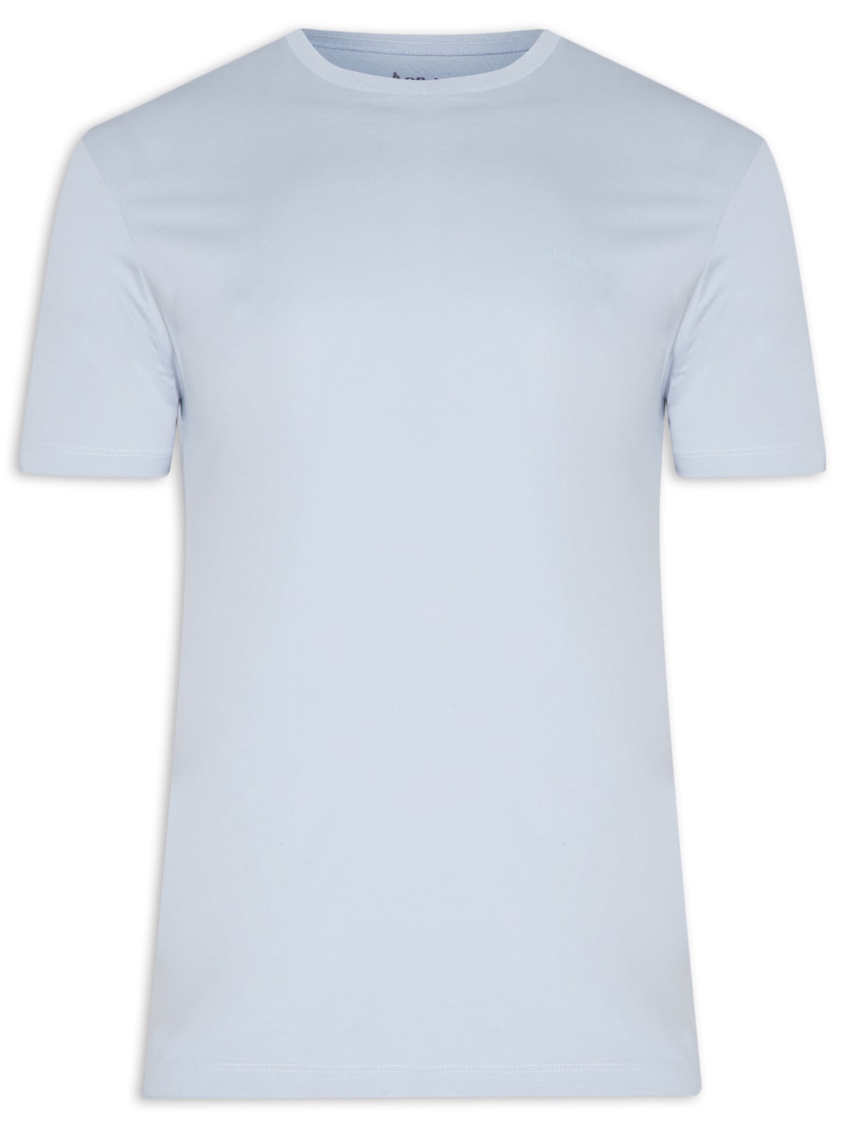 Camiseta Masculina Pima Leve Logo - Azul
