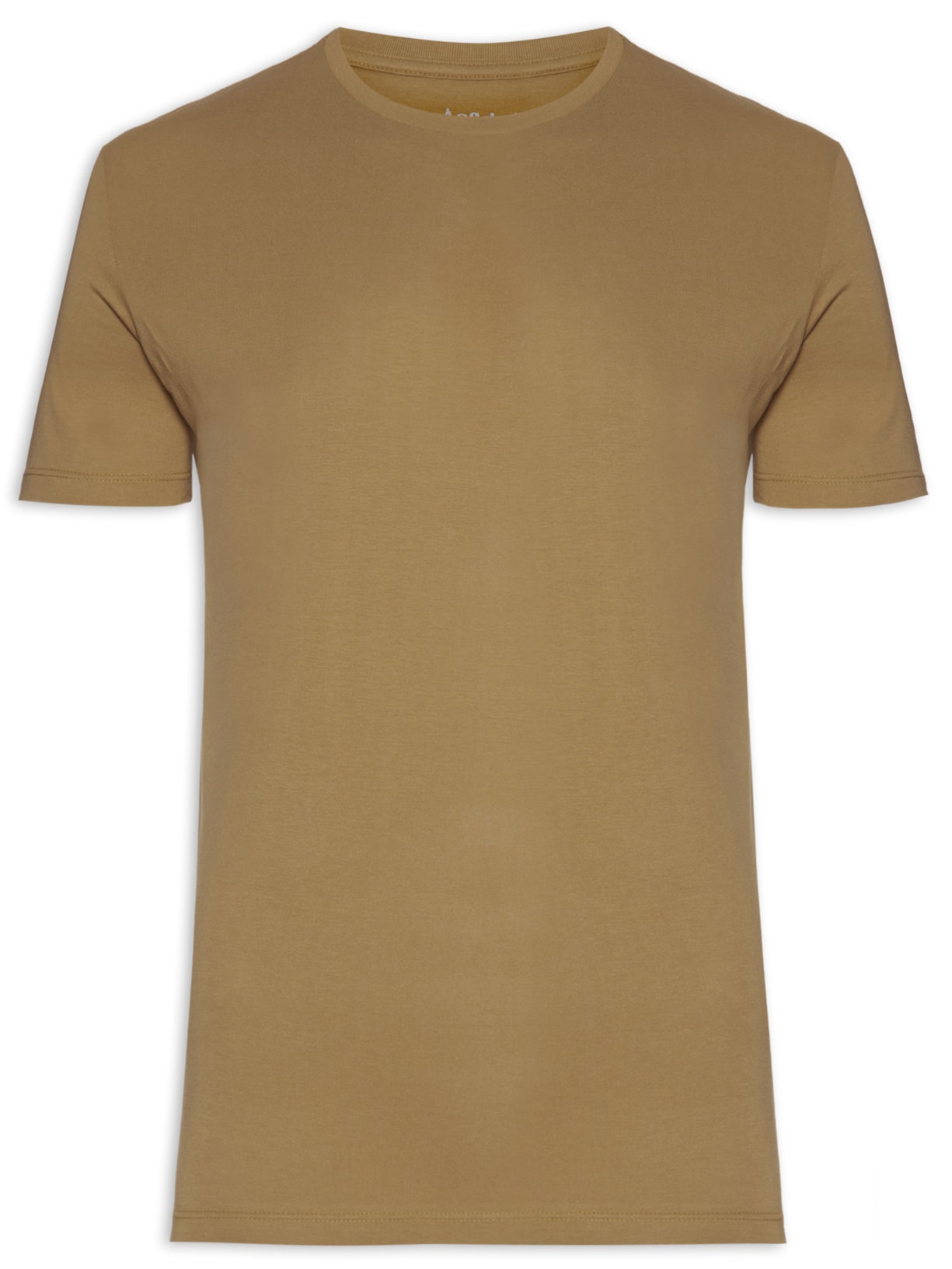 Camiseta Masculina Pima Leve Manga Curta - Marrom