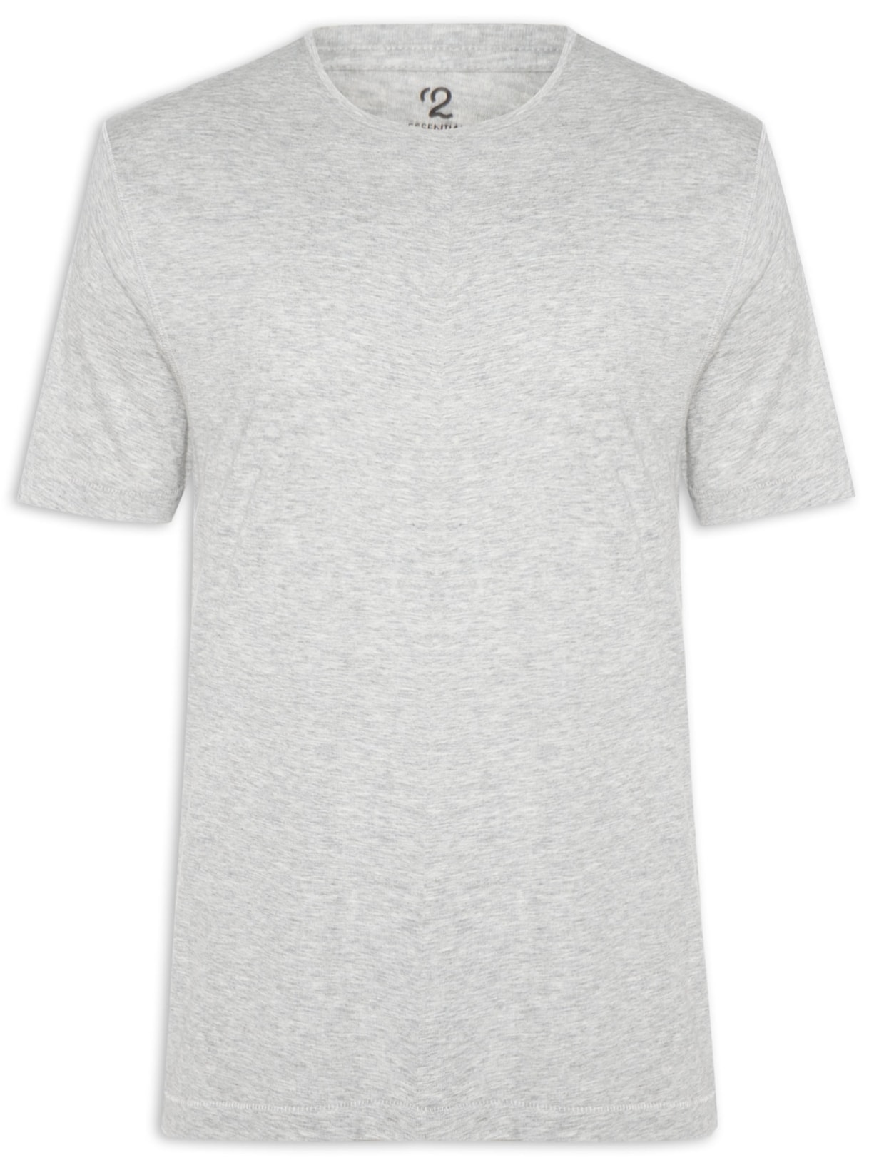 Camiseta Masculina Pima Manga Curta - Cinza