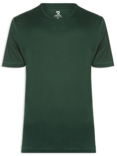 Camiseta Masculina Pima Manga Curta - Verde