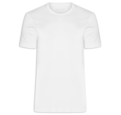 Camiseta Masculina Pima Peruano - Branco