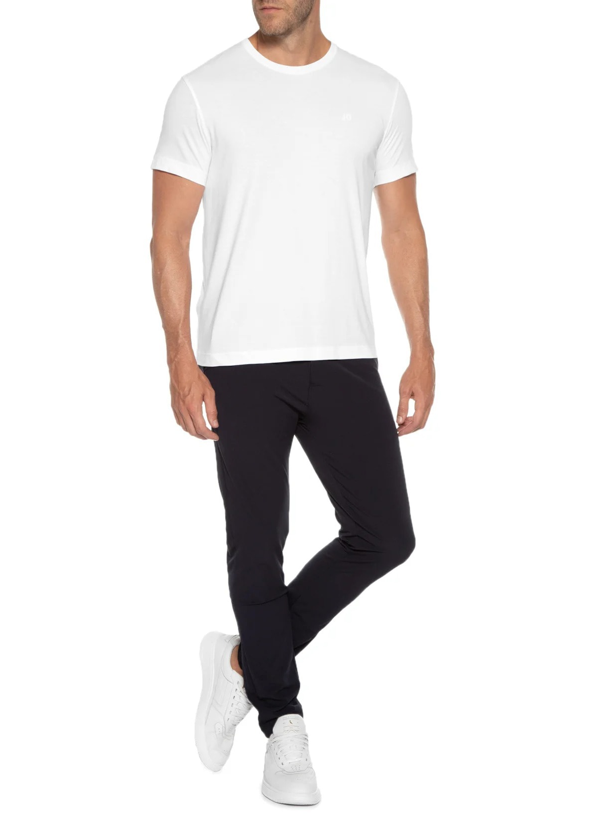 Camiseta Masculina Pima Peruano Branco Jab