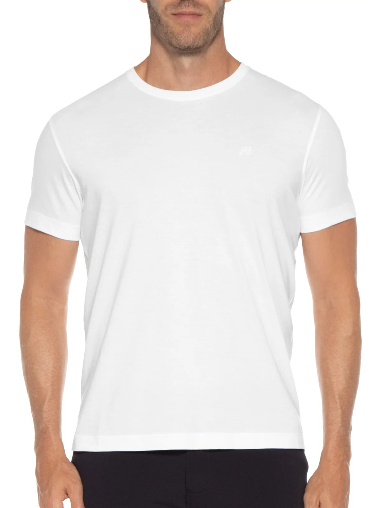 Camiseta Masculina Pima Peruano Branco Jab