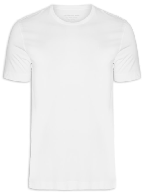 Camiseta Masculina Pima Peruano - Branco