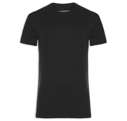 Camiseta Masculina Pima Peruano - Preto