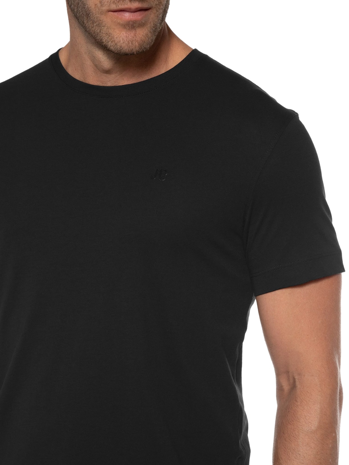 Camiseta Masculina Pima Peruano Preto Jab