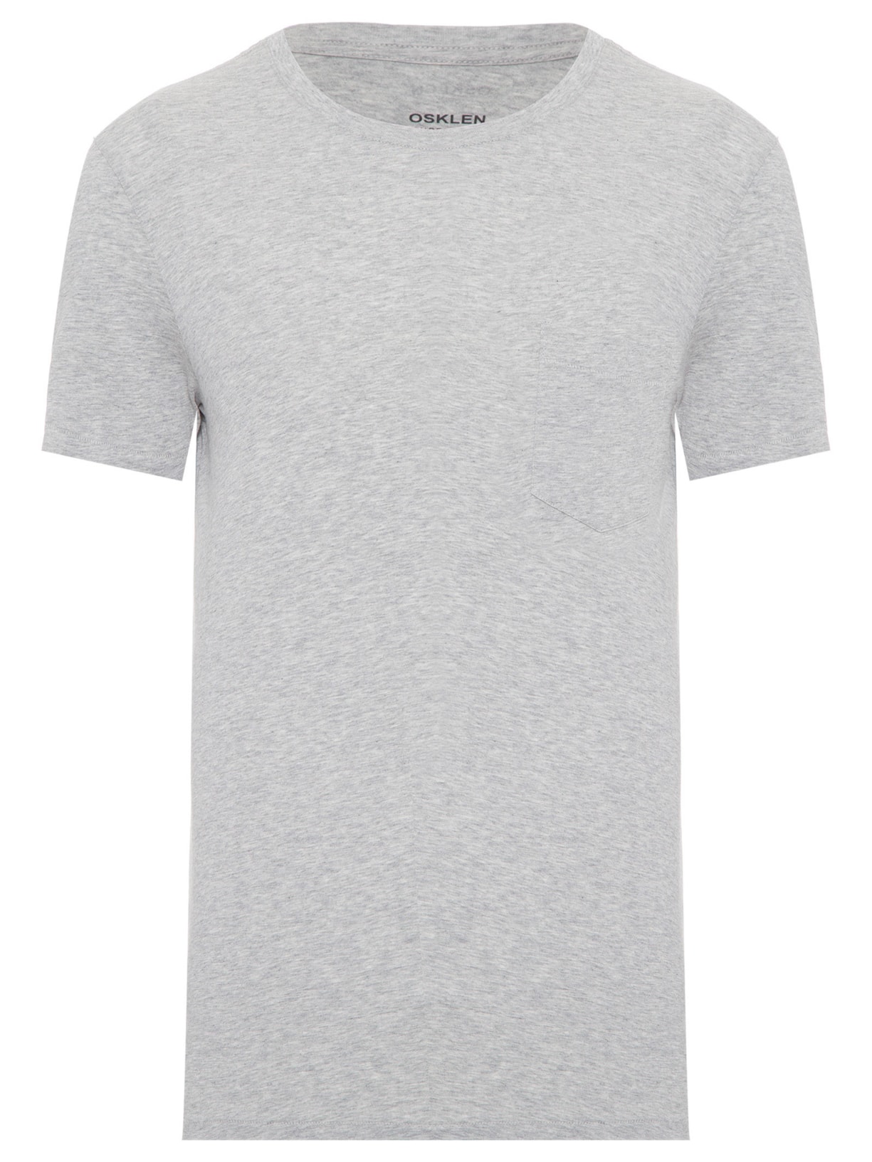 Camiseta Masculina Pima Pocket - Cinza