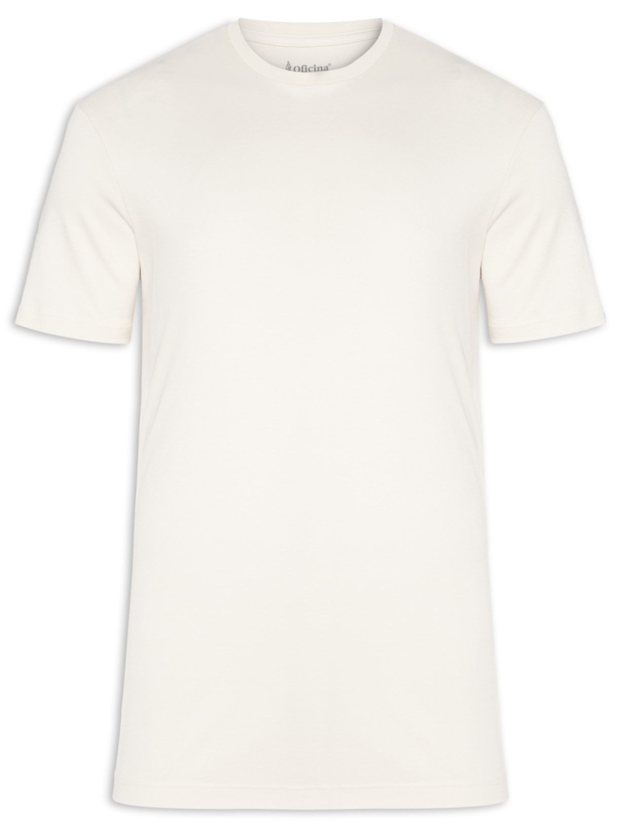 Camiseta Masculina Pima Premium Manga Curta - Off White