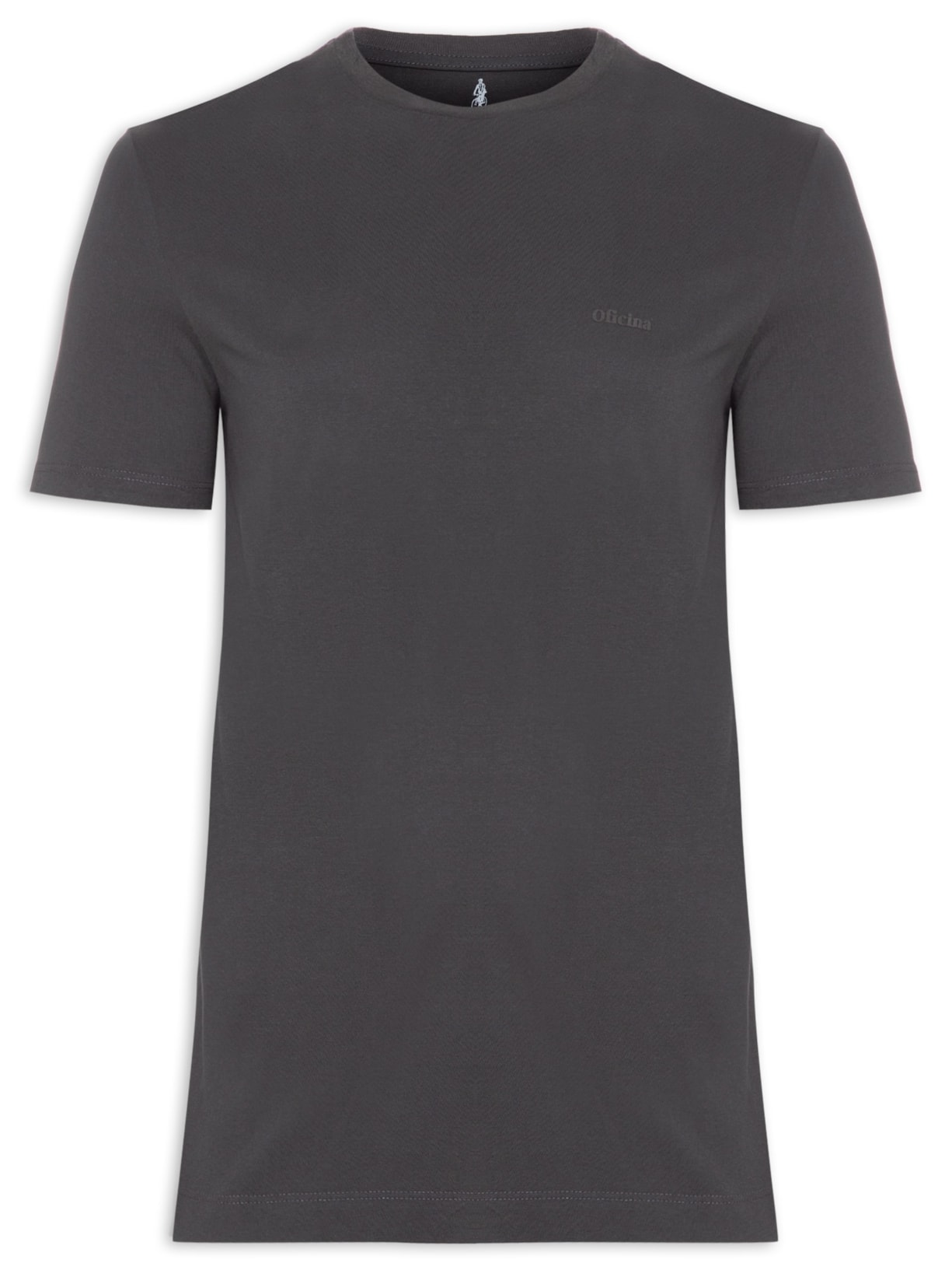 Camiseta Masculina Pima Silk Manga Curta - Cinza