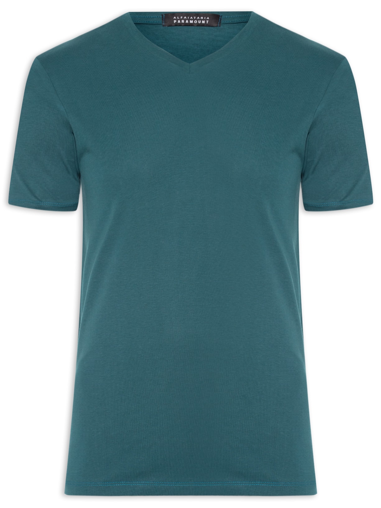 Camiseta Masculina Pima Touch Gola V Manga Curta - Verde