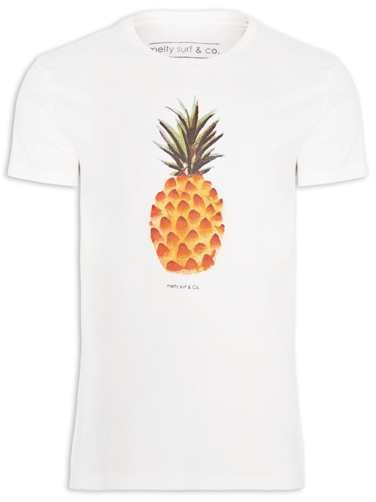Camiseta Masculina Pine Branco Melty Rj