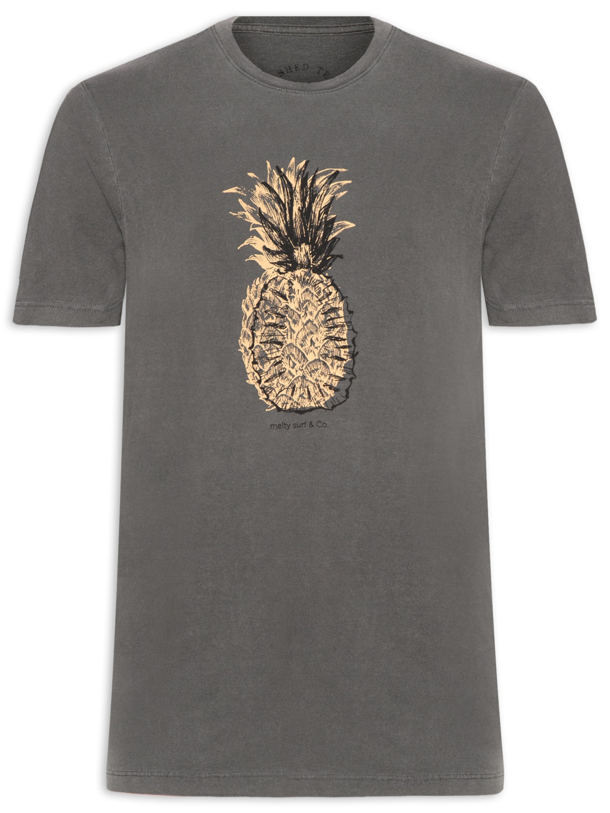 Camiseta Masculina Pineapple - Cinza