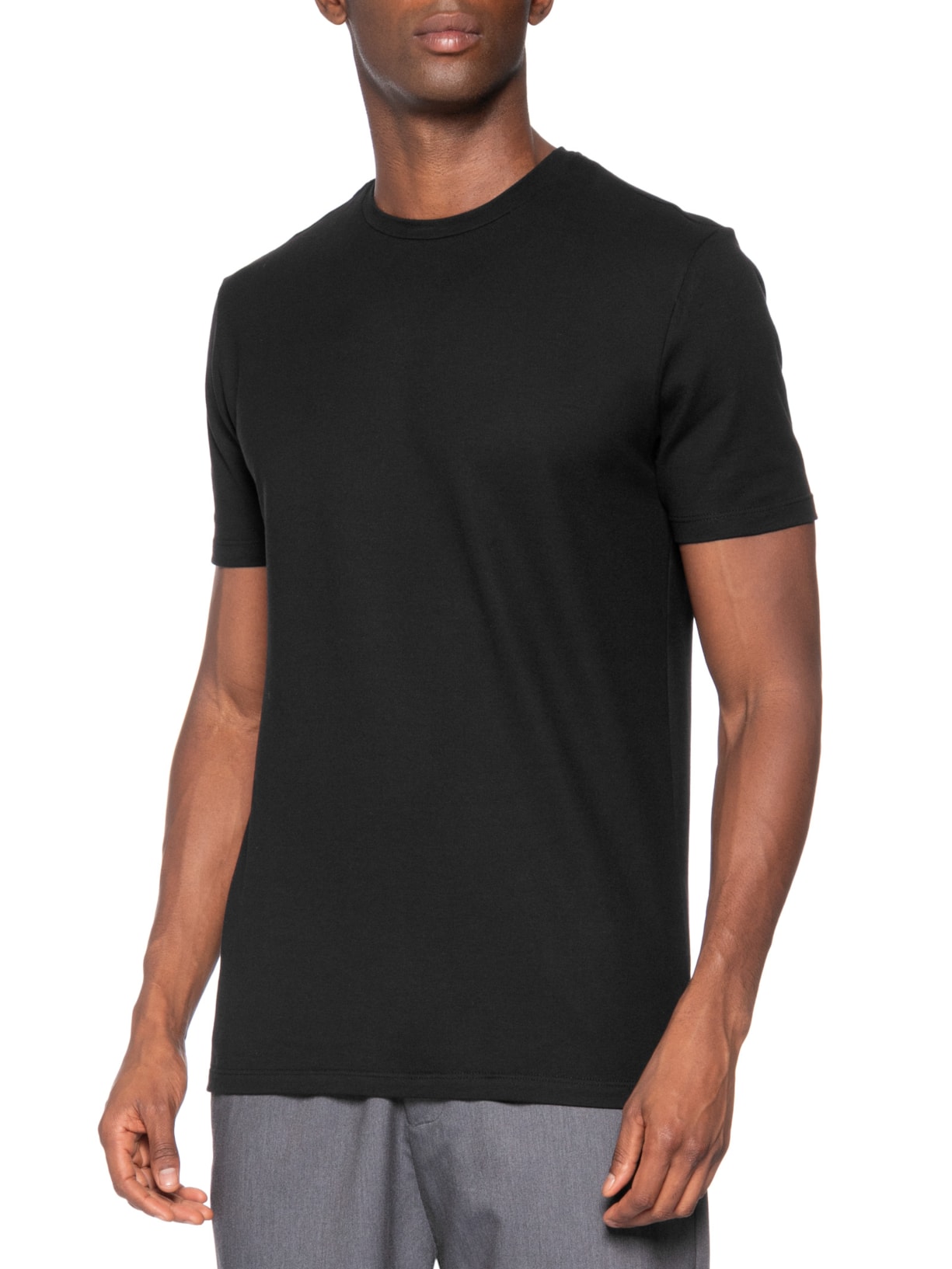 Camiseta Masculina Piquet De Algodão Com Elastano Preto Oficina Reserva