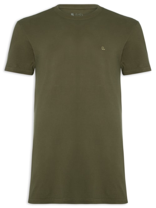 Camiseta Masculina Piquet Logo - Verde