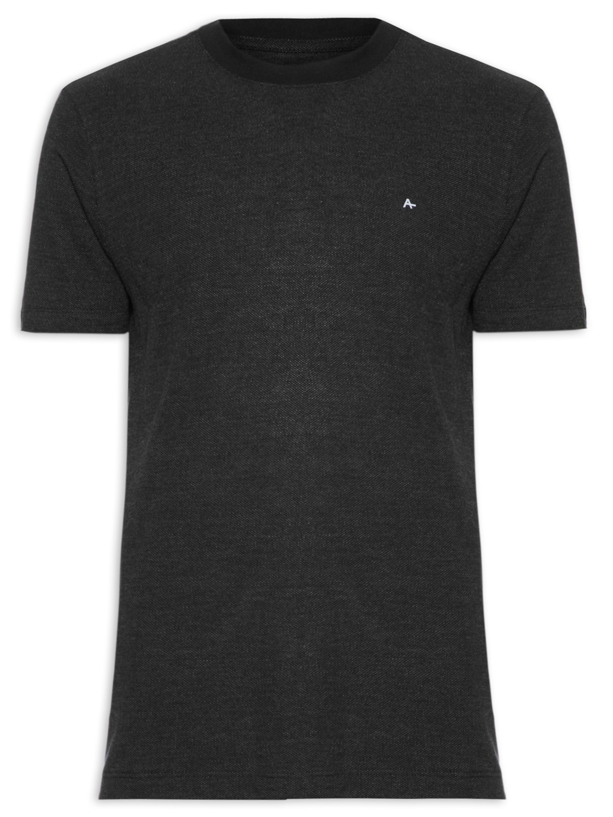 Camiseta Masculina Piquet Pontilhado - Preto