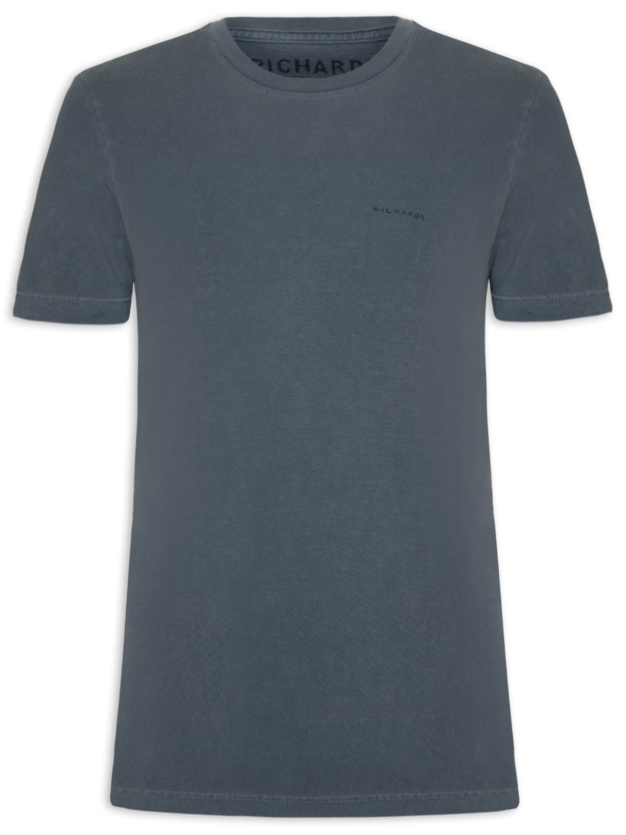 Camiseta Masculina Piquet Washed - Azul