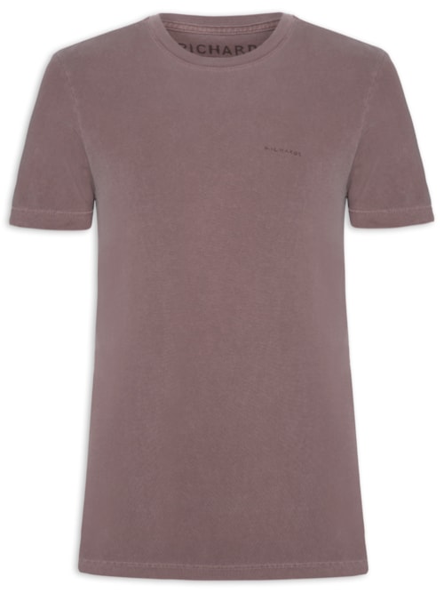 Camiseta Masculina Piquet Washed - Vinho