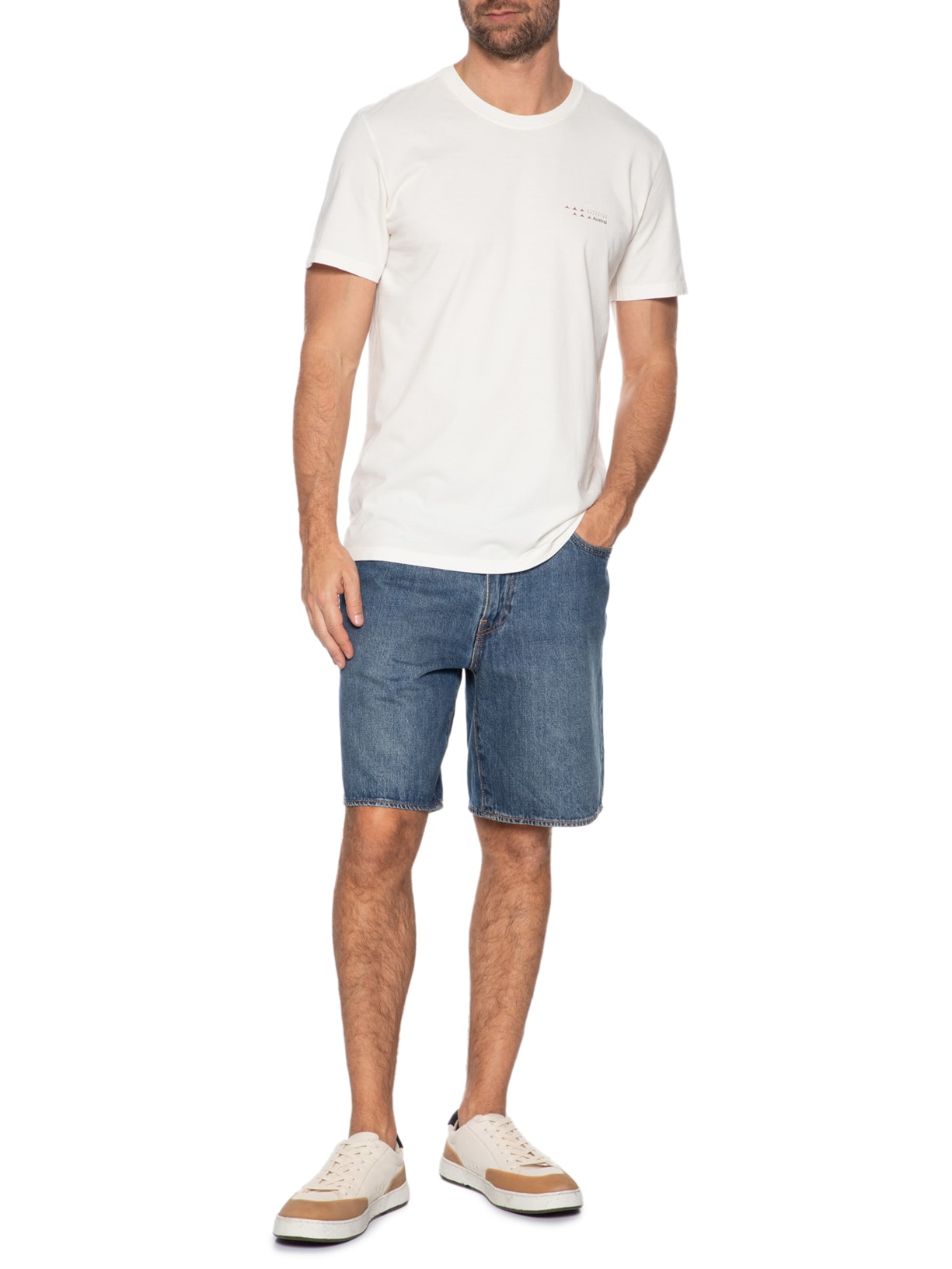 Camiseta Masculina Pirarucu Branco Austral