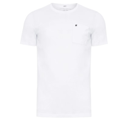Camiseta Masculina Pocket Basic - Branco
