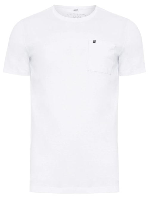 Camiseta Masculina Pocket Basic - Branco