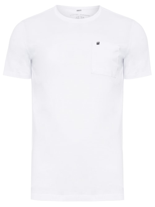 Camiseta Masculina Pocket Basic - Branco